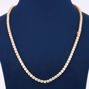 Collier de luxe en argent sterling 925 avec diamant de laboratoire cultivé pour mariage, usage quotidien et cadeaux - Product Image 3