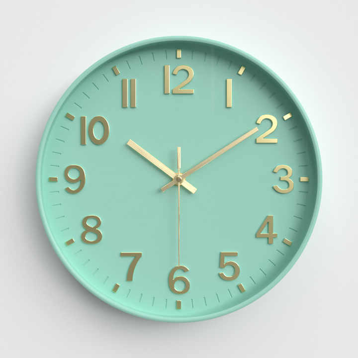 Modern Single Face Plastic Quartz Wall Clock Simple Brief Minimalist