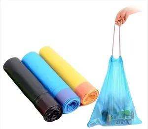 Kantong Sampah Plastik OEM dengan Gambar, Kantong Sampah 45 Galon Hitam Besar