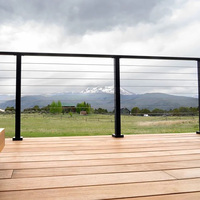 HIMOWAY Garde-corps moderne en câble d'acier inoxydable pour balcon et escalier avec installation facile