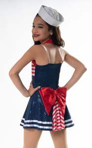 Jupe uniforme de costume de pom-pom girl patriotique pour filles - Product Image 3