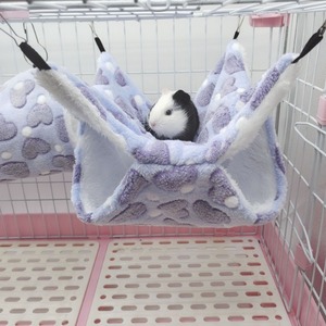 Double-Layer Hanging Hammock for Sugar Gliders and Small <strong>Pets</strong> Warm Cage <strong>Bed</strong> for Hamsters and Squirrels - Product Image 1