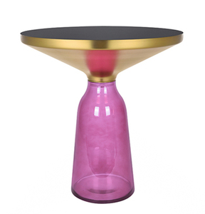 Mesa de Centro Pequeña Circular Creativa de Vidrio de Lujo Ligero Estilo Italiano de DISEN Furniture - Product Image 2