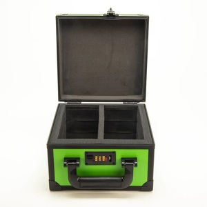 2 Hàng phân loại thẻ thể thao trường hợp nhôm thẻ slab Trường hợp với 3 chữ số <span class=keywords><strong>Combo</strong></span> khóa - Product Image 3