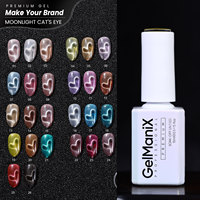 Kit de vernis à ongles magnétique professionnel pour salon, gel UV effet perle longue durée, bouteille œil de chat clair de lune, végétalien