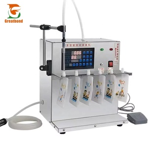 Machine de remplissage et de conditionnement automatique numérique pour liquides en sachets souples (soda, boissons gazeuses, miel, jus) - Product Image 1