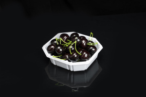 Assiette jetable imperméable, légère, pratique, de qualité alimentaire, en PET, de haute qualité, respectueuse de l'environnement, marque HYX, colorée, pour fruits et sushis - Product Image 3