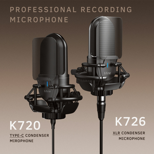 ไมโครโฟนคอนเดนเซอร์แบบมีสาย <span class=keywords><strong>Fifine</strong></span> K720 ระดับมืออาชีพ สำหรับพอดแคสต์ สตรีมมิ่ง บันทึกเสียง ไมโครโฟนสำหรับสตูดิโอ - Product Image 2