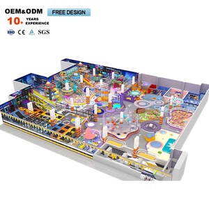 Dream Catch, Parque Infantil Interior de Madera para Niños, Laberinto de Juegos Suaves de 200 Metros Cuadrados en Colores Rosa Pastel - Product Image 5