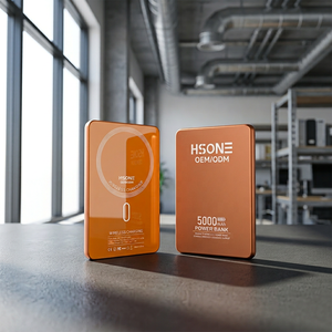 Batería Externa Inalámbrica de Carga Rápida Dual L158A, 5000mAh, Ultra Delgada de 6.3mm, con Batería Semi-Sólida y Grabado Gratuito - Product Image 1