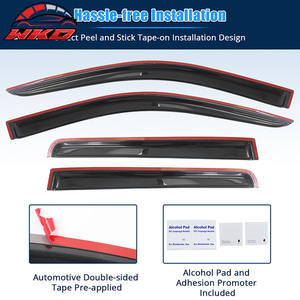 Para Jeep Compass 07-17, Visera Acrílica para Ventana de 4 Piezas, Protector Solar, Deflector de Lluvia, Adhesivo - Product Image 4