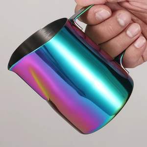 Jarra para Espumar Leche de Acero Inoxidable, Ecológica, de Grado Alimenticio, de 450 ml, para Baristas de Espresso - Product Image 4