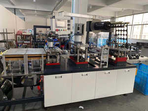 Full-automatic Multifunction Plastic Cup Lid Thermoforming <strong>Machine</strong> for Sale(MB-450) - Product Image 2