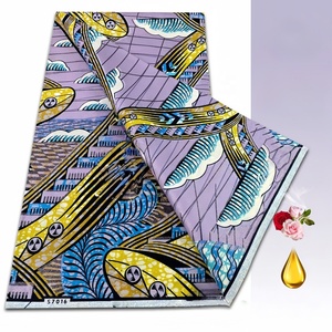Tissu <span class=keywords><strong>pagne</strong></span> original 100% coton, motif pailleté Grand Gold <span class=keywords><strong>Wax</strong></span>, tissu africain pour vêtements - Product Image 4
