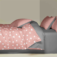 Parure de couette de luxe, collection maison, imprimée multi-styles, en coton lavé, 3 pièces