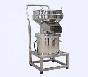 Gıda sınıfı paslanmaz çelik 450mm titreşimli filtre elek makinesi için süt/soya süt/meyve suyu
