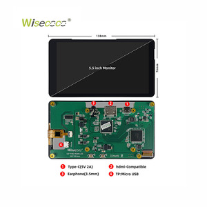 Wisecoco - Módulo de Pantalla LCD TFT Táctil Capacitiva IPS FHD de 5,5 Pulgadas y 1920*1080 para <span class=keywords><strong>Raspberry</strong></span> <span class=keywords><strong>Pi</strong></span> 3 <span class=keywords><strong>4</strong></span> - Product Image 4