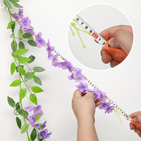Panneau mural de fleurs artificielles de 50 cm avec pot pour cheminée, décoration rustique intérieure/extérieure, feuilles au toucher réel pour la maison et le jardin