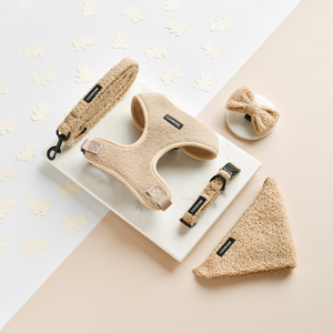 Collares de lujo para perros Teddy <span class=keywords><strong>Sherpa</strong></span> Arnés para perros Conjuntos de diseñador personalizado para perros <span class=keywords><strong>Collar</strong></span> y correa Dispensador de bolsas para caca - Product Image 4