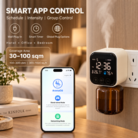 Diffuseur d'arômes intelligent sans eau contrôlé par application Bluetooth, affichage numérique, prise murale, machine à parfum d'intérieur, affichage LED