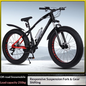 Vélo de montagne en acier à haute teneur en carbone, 21-24 vitesses, amortisseur, pour l'exercice et la course - Product Image 5