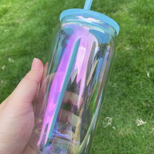 Vaso de Vidrio Iridiscente Brillante de 16 oz con Recubrimiento Arcoíris para Sublimación, Vaso Brillante para Bebidas, Vaso para Vinilo, Envío desde Almacén en EE. UU. - Product Image 5