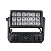 Lampu Sorot RGBWAP 6in1 Remote Control Outdoor 18x20W Baterai Isi Ulang IP65 Wash Light LED Wall Washer DMX512