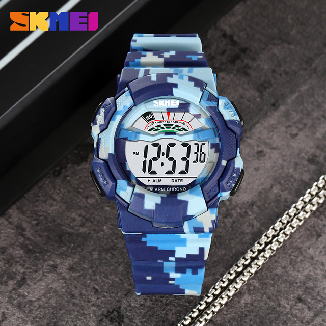 SKMEI 2153 Birthday Christmas Gift Wholesale Watch Customized Kids Watch Silicone LED Display Waterproof Digital Watch