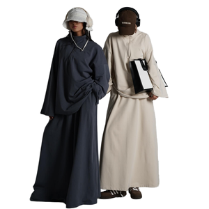Ensemble Abaya Grande Taille MEXIZO 2026 en Coton Pur – Nouvelle Collection Printemps-Automne pour Mariage et Tenue Musulmane Extérieure - Product Image 1