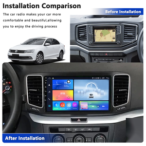 Meihua 9 inch khung xe fascia Adapter Android đài phát thanh Dash phù hợp bảng điều chỉnh Kit cho VW Volkswagen amarok 2017-2021 - Product Image 3