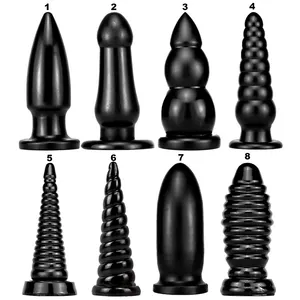 Super grande anale anale dilatatore Buttplug dilatore grande nero per le donne masturbatori prostata massaggiatore giocattoli sessuali per gli uomini