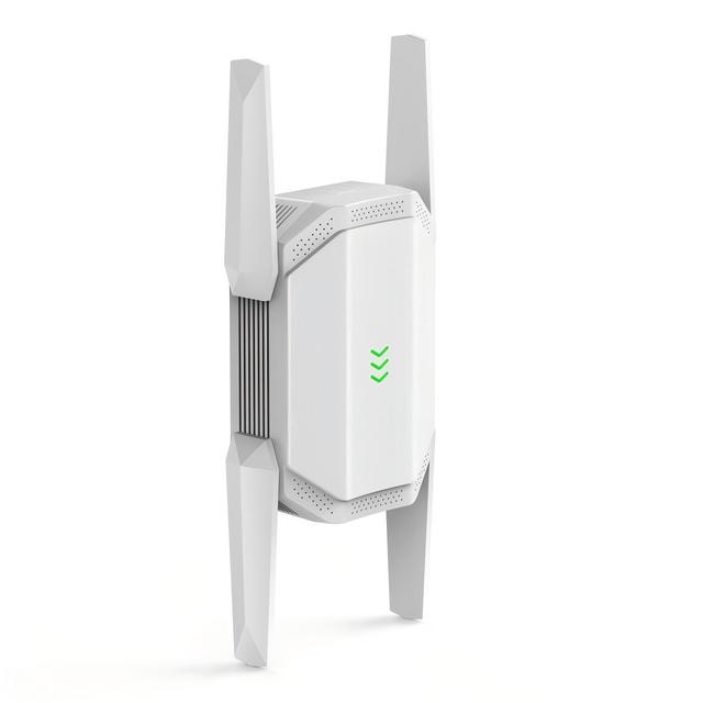 2100Mbps WiFi Repeater Dual Band Wireless Internet Range Extender 4 Adjustable Antennas Long Range Home Office OEM