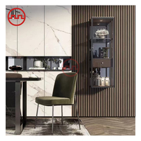 Armoire murale personnalisée pour porte vitrée de salon armoire de rangement murale moderne simple en aluminium pour verre