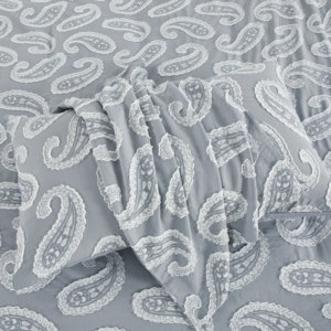 Bộ Chăn Ga Gối Chần Sợi 3 Món Bộ Chăn Ga Gối <span class=keywords><strong>Boho</strong></span> Sang Trọng Mềm Mại Và Thêu Dành Cho Tất Cả Các Mùa - Product Image 4