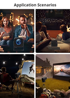 Proyector Inteligente Portátil para Juegos HY320 con Más de 20000 Juegos, Descarga de Aplicaciones, Wifi Inalámbrico, Cine en Casa, Mini Proyector Portátil HY320