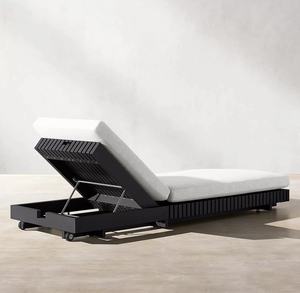 Tumbona para Exteriores, Muebles de Aleación de Aluminio, Sillas de Descanso para Playa, Piscina, Jardín, Tumbona Impermeable - Product Image 3