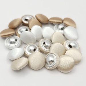 Bán buôn 11.5 mét vải tự bao phủ Shank nút satin vải bao phủ nút - Product Image 2