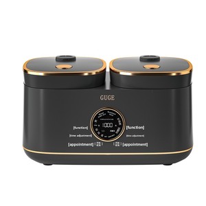 Olla Arrocera Eléctrica Doble <span class=keywords><strong>Guge</strong></span> de Gran Capacidad con Control Táctil, Pantalla LCD y 800W de Potencia - Product Image 1