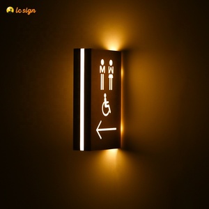 Alışveriş merkezi otel Wayfinding özel kapı işareti tuvalet tuvalet işareti - Product Image 5