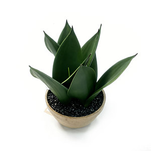 Plante Serpentine Artificielle en Pot en Fibre de Cellulose, Plantes Artificielles en Pot, Plante Sansevieria Artificielle pour la Décoration Intérieure de la Maison, de la Cuisine, de la Chambre et du Bureau - Product Image 3
