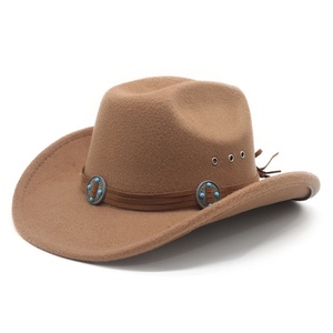 Sombrero de Vaquero de Ala Ancha Estilo Étnico para Hombre y Mujer, Nuevo Estilo de Exportación, Parte Superior Plana, Transpirable, de Poliéster/Algodón - Product Image 6