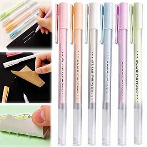 Marqueur permanent multicolore pour écriture et peinture, colle adhésive pour papier et carton, pointes obliques/plates/rondes pour l'école et la maison - Product Image 1