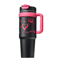 Venta caliente de gran capacidad 1000ml 316 Acero inoxidable doble pared a prueba de fugas sin BPA vaso de coche termo aislado al vacío