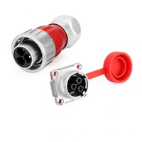 Connecteur d'alimentation CA en plastique DL-28 IP68 500V, connecteur adaptateur automobile d'aviation étanche circulaire à 2, 3 broches