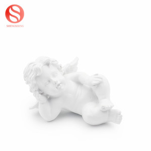 Adorno de poliresina para el hogar, adorno de querubín para arrodillarse, estatuilla de Ángel de resina - Product Image 2