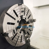 Tour CNC à banc plat CK61100 CK61125 pour usinage de métaux, usinage de tiges et de disques, traitement de coupe lourde