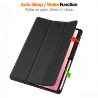 Casing Tablet Pintar Auto Wake Sleep untuk Samsung Galaxy Tab S12 Ultra 14.6" SM-X940 2026, Penutup Lipat Kulit PU dengan Tempat S Pen