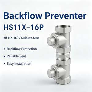 Válvula Antirretorno Roscada HS11X-16P SS316L, Anticontaminación, de Aislamiento y Retención para Tuberías de Medidores de Agua DN15-DN50 - Product Image 2