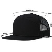 Casquette de baseball 6 panneaux Wins Flying avec patch en cuir brodé personnalisé, casquette en maille respirante confortable, casquette de camionneur pour les sports de plein air