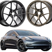 168 jantes en alliage forgé 6061-T6 légères de haute qualité personnalisées de 19, 20 et 21 pouces, 5x114.3 5x120 pour Tesla Model 3 Model Y Model S
